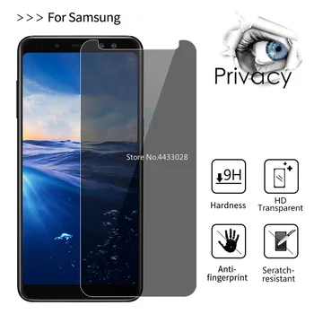 Privatumo Grūdintas Stiklas Samsung S20 FE S10 Lite A9 A8 A7 A6 Plus Anti Spy Screen Protector Galaxy F41 A30S A20e A10e Filmas
