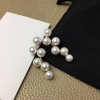 Moterų high-end S925 sterling silver pearl vidutinio ilgio auskarai paprasta temperamentas mados aukštos kokybės dovanų