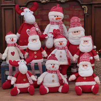 Didelis Dydis Kalėdų Lėlės Ištraukiama Santa Claus Sniego Briedžių, Žaislai, Kalėdų Eglutės Puošimas Navidad Gimdymo Kalėdų Dovanos, Papuošalai 2022