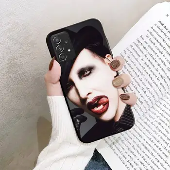 Y46 Marilyn Manson Telefono Dėklas Samsung Galaxy A02 A12 A21 A22 A32 A41 A42 A51 A71 A72 Shell