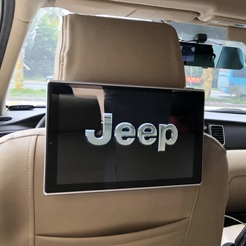 TELEVIZIJOS Automobilių Pagalvėlės DVD Grotuvas Su Wifi Android OS 10.0 Galva Poilsio Stebėti Jeep Grand Cherokee Auto TV Ekrano 11.8 colių 2VNT