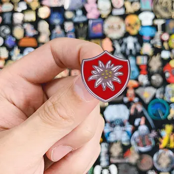 Edelweiss herbas Emalio Smeigtukai vokietijos Kalnų Pajėgų Medalis Sagės Metalo, Pankroko, Metalo Ženklelis Pin Kuprinė Papuošalai 2021