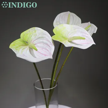 5vnt/Daug Naujų Violetinė Athurium Elegantiškas Vestuvių Gėlių Plastikinių Gėlių Gėlių Atveju Šalis, Stalo puošyba - INDIGO
