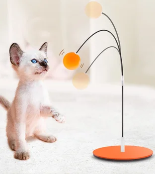 Funny cat stick katė žaislas katytė savarankiškai ei anti-nuobodu artefaktas bite-atsparus gyvis masažuoklis stalo teniso katytė prekes