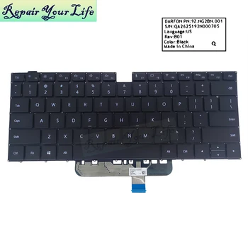 Naujas RU US anglų UK GB rusų Klaviatūra su foniniu Apšvietimu, skirtą Huawei MagicBook Pro HYLR-WFQ9 hlyl-wfq9 Nešiojamas klaviatūras 9Z.NG2BN.001