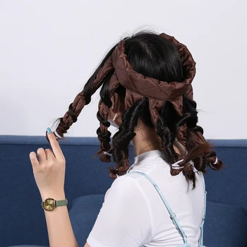 Heatless Spiralės Suktukai Miega Minkštas Lankelis Hair Curler 